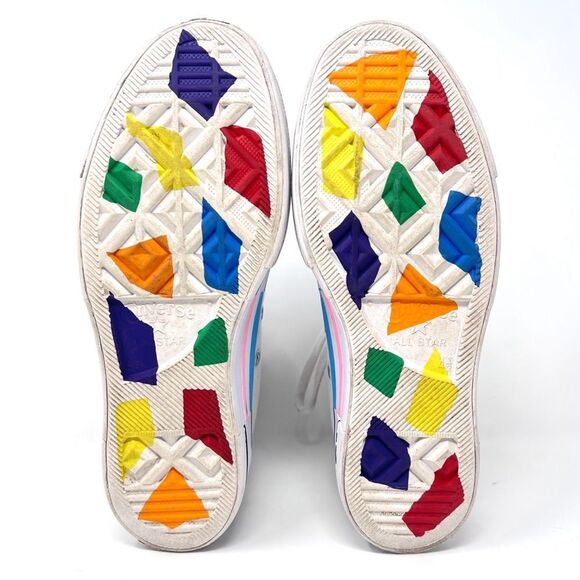 Converse Pride Rainbow Chuck Taylor All Star High Top Lift Platform Sneakers 6.5 - Picture 4 of 10